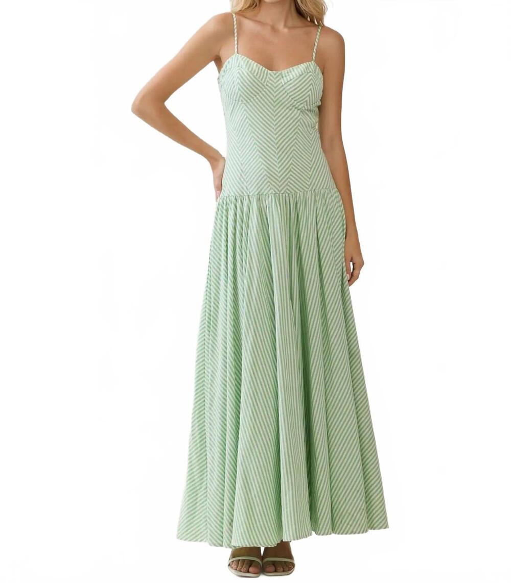 NEW TCEC sweetheart maxi dress in hunter green
